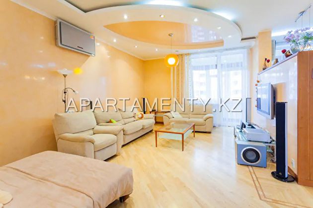 3-roomed apartment for day in Almaty