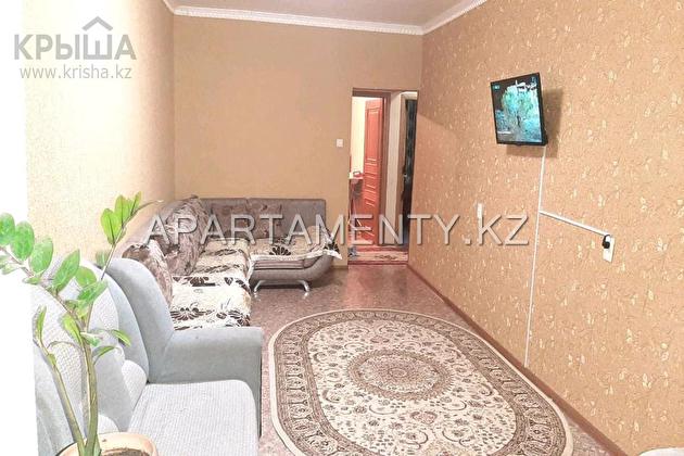 3-room apartment for daily rent in Aktau