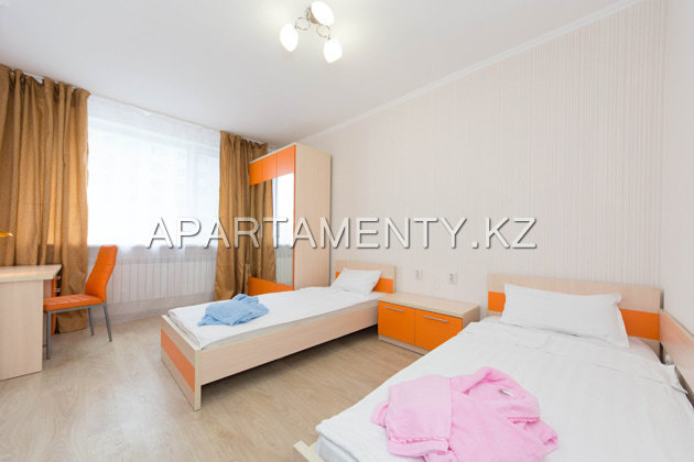 2-bedroom apartment, double and twin beds