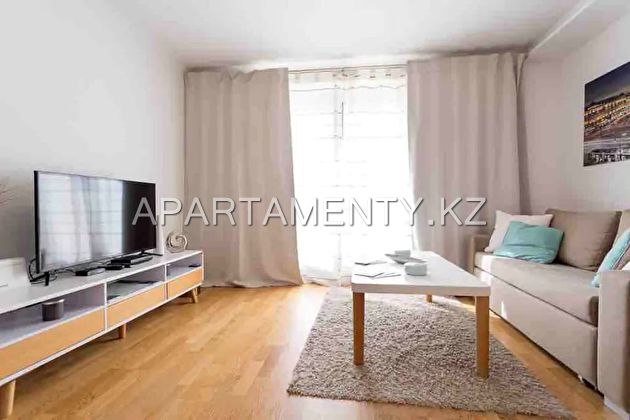3-room apartment for daily rent in Almaty