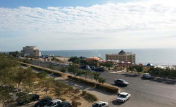 One-room apartment with a sea view