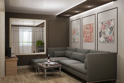 1-roomed apartment by the day in the center